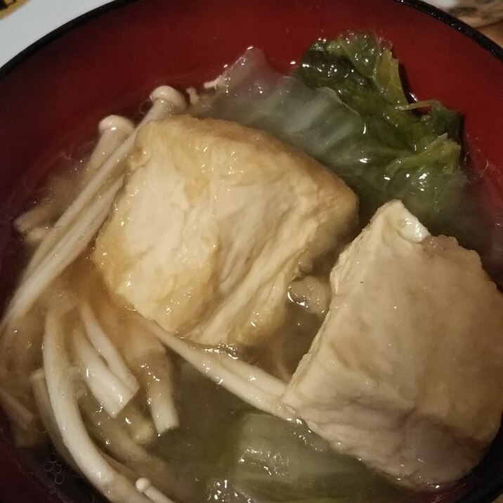 とろとろ白菜と豆腐のあったかスープ